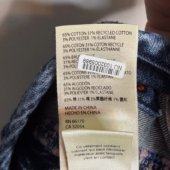 Anthropologie Pilcro Wanderer Embroidered Denim Shorts Boho Festival Size 27 - Picture 7 of 7